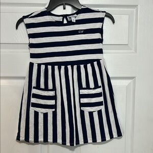 Vineyard Vines for Target girls size 5T Navy Stripe Dress